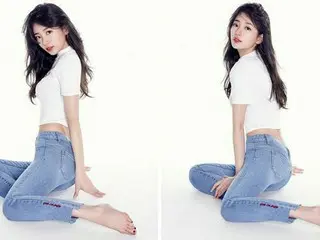 スタイル抜群な人だけが似合うという白Tシャツにジーパン姿を披露した「missA」スジ