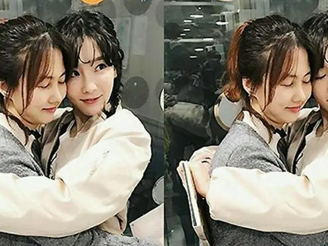 「少女時代」テヨン、ケガから復帰の女優パク・ソヒョンに愛を伝える♪