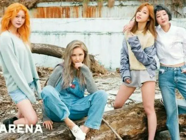 「EXID」・・・4人で活動ででイメージチェンジ??溌剌なグラビアを披露。