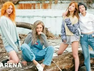 「EXID」・・・4人で活動ででイメージチェンジ??溌剌なグラビアを披露。