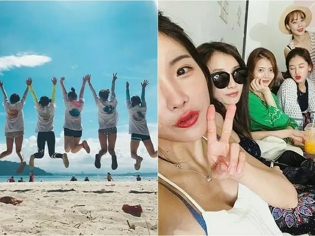 「RAINBOW」は解散しても「RAINBOW」！メンバー全員で海外旅行を楽しむ♪