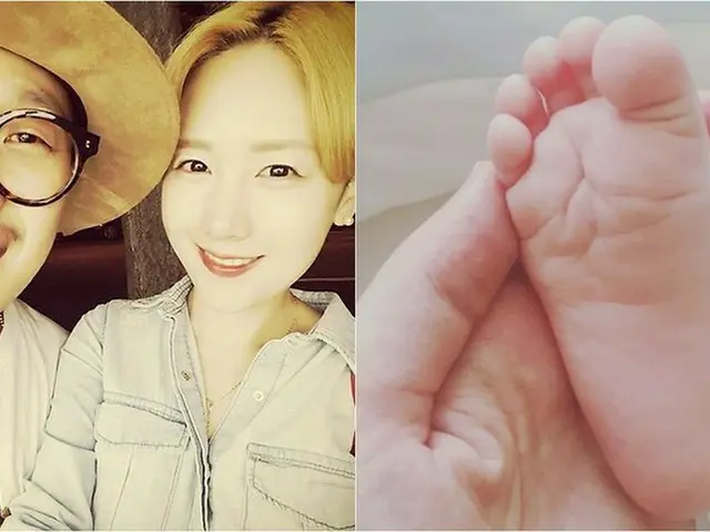 第二子が誕生したハハ＆ピョル夫婦♡赤ちゃんの足が可愛い♪