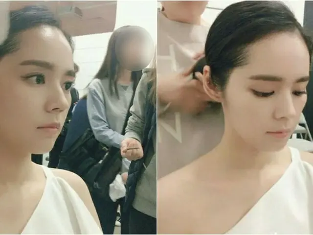 女優ハン・ガイン、美しすぎる広告撮影現場、スタッフもうっとり？