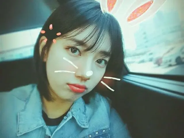 「MissA」スジ、カメラアプリで可愛いウサギちゃんに変身した姿を披露♡