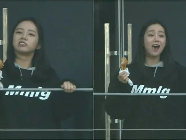 「Girl's Day」ヘリ、野球中継のカメラにキャッチされる!?手に持っているのは・・・?