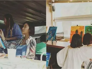 妊娠中の女優ファン・ジョンウム、“絵画胎教”に励む日常写真を公開♪
