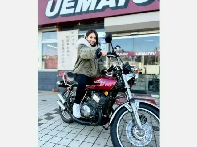 ほのか KH400初乗り　納車日に転倒でバイクを破損