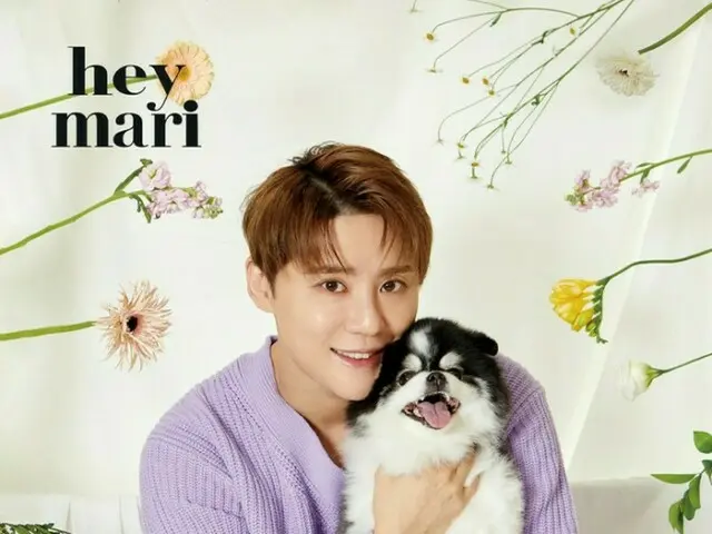 キム・ジュンス、愛犬と共にしたグラビアで愛情あふれる姿…あたたかい春の雰囲気