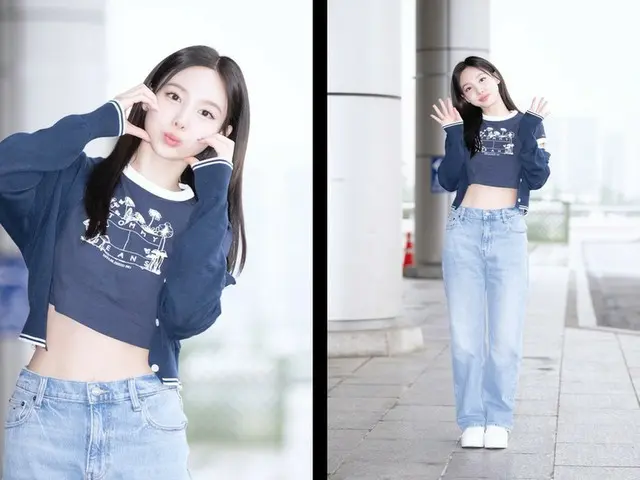 TWICE ナヨンがトミー ジーンズのサマーコレクションを着用