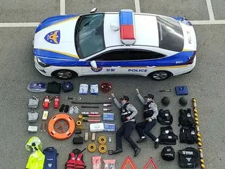 韓国の警察車両と消防車の構成品
