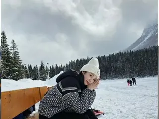キム・ヨナ、カナダの湖でのスケート