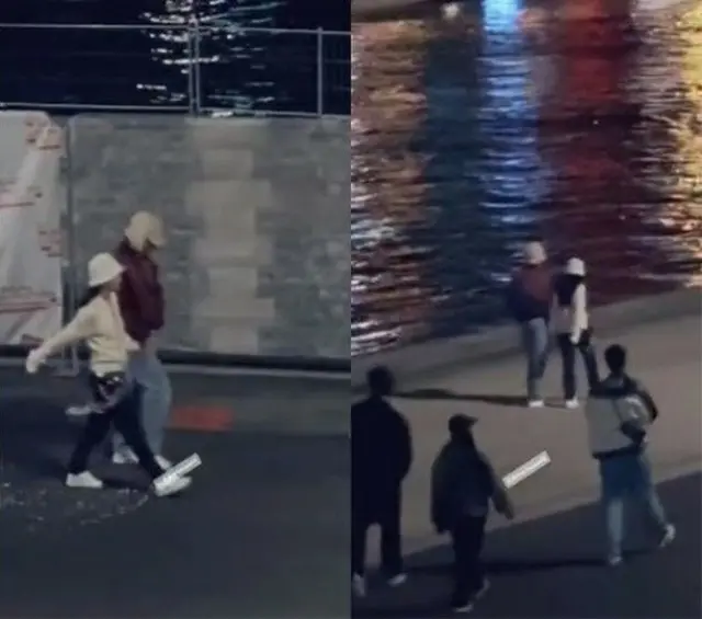 JENNIEとVがデートしていたという目撃写真
