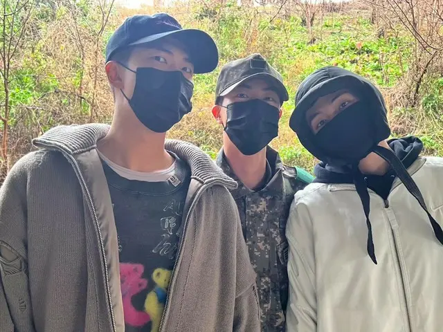 「BTS（防弾少年団）」JINとJ-HOPE、休暇をとって入隊するRMとVを見送り…“ケガせずに気をつけて行ってこい”