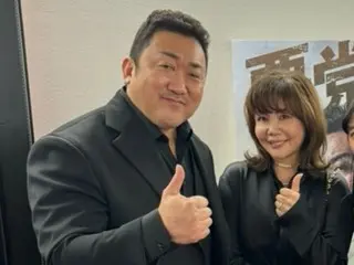 小川菜摘、マ・ドンソクとのツーショット公開…「プレミア試写会と、アフターパーティーのご招待して頂きました」