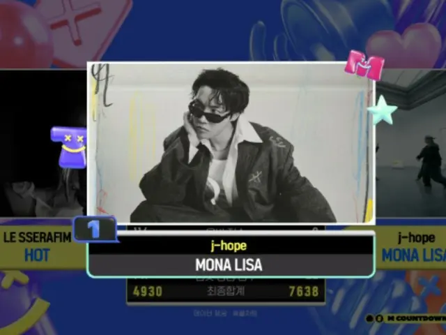 「BTS」J-HOPE、ソロ曲「MONA LISA」が「M COUNTDOWN」で1位に