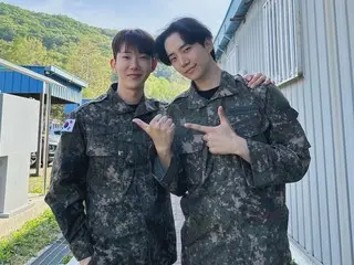 「2AM」チョグォン＆「2PM」ジュノ、一緒に予備軍訓練に…変わらない友情