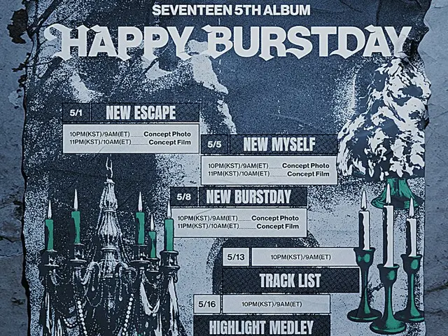 「SEVENTEEN」、5thフルアルバム「HAPPY BURSTDAY」のプロモスケジュールを公開！