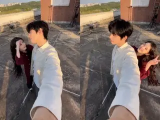 IU、チャウヌ（ASTRO）ともよく似合う…じゃれ合う姿を公開（動画あり）