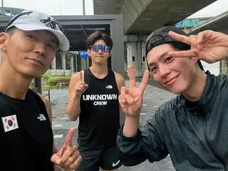 俳優パク・ボゴム、早朝ランニングに再び参加…ション「やっぱりよく走る」と絶賛