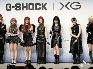 XG「G-SHOCK」グローバルアンバサダー就任、時計映える黒の衣装で登場「唯一無二の存在に」