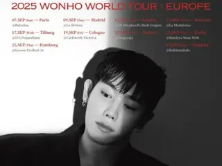 ウォノ（WONHO）、南米に続きヨーロッパまで…9月に8カ国10都市を巡るツアーを開催