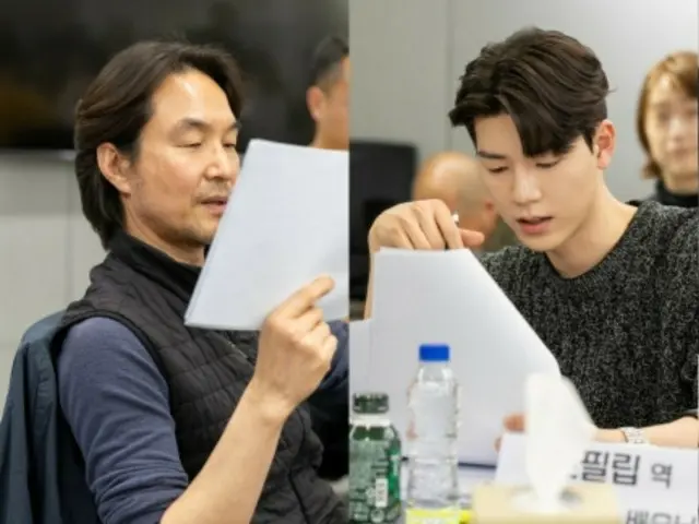 俳優ハン・ソッキュ＆ペ・ヒョンソンの新ドラマ「シン社長プロジェクト」、台本読み合わせの現場を公開…紛争ヒーローに