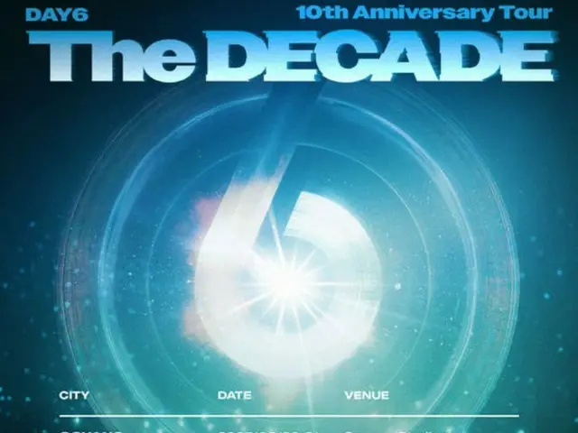 「DAY6」、8月にデビュー10周年ツアー「The DECADE」に突入…グローバルファンに会う