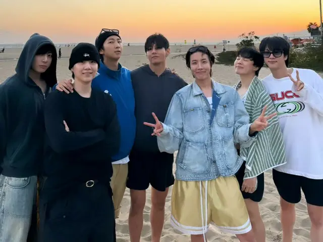 「BTS」J-HOPE、ロサンゼルスでの日常を大放出…団体写真も