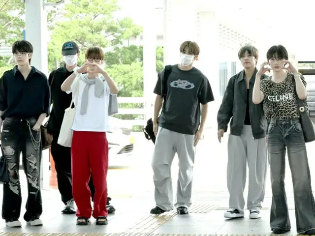 【空港写真】「THE BOYZ」、“僕たち日本へ出国します～”