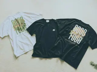 横田美憧＆河原優樹が着こなす『GOODFOOD』が新作Tシャツ5型を発売