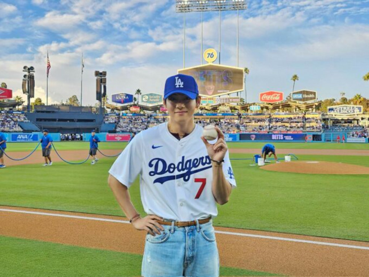 だ*ぼ様 BTS V レプリカユニフォーム　キャップ　LAドジャース だ*ぼ様 BTS V レプリカユニフォーム キャップ LAドジャース