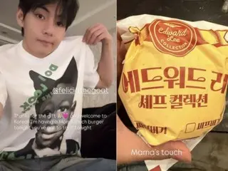 「BTS」Vも「絶対食べる」…米ラッパーが食べた韓国ハンバーガーが話題