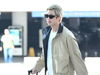 【空港写真】「BTS」RM、秋をまとって出国