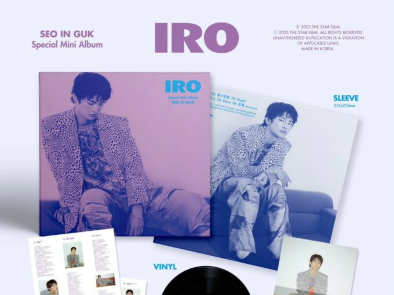 ソ・イングク、LPアルバム「IRO」発売…「初めてでときめく
