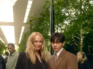 「BTS」V、ユマ・サーマンとのスペシャルな出会い…最高のツーショット