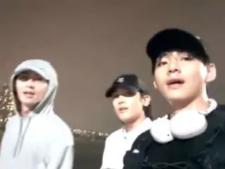 「BTS」V、俳優パク・ソジュン＆パク・ヒョンシクと雨の中の漢江散歩…“ウガファミリー”の友情にほっこり