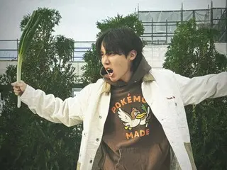 「BTS」J-HOPE、ネギ持って“カモネギ”？！…ポケモンコーデが話題