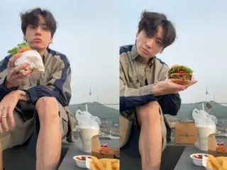 「BTS」JUNG KOOK、焼肉店でのひとりごはんの次は“南山タワービュー”ハンバーガーのモッパン…ワールドスターのささやかな日常