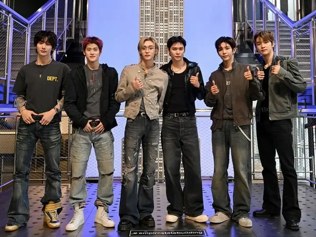 「RIIZE」、エンパイア・ステート・ビルをチームカラーのオレンジに…“音楽が持つ癒しの力を信じる”