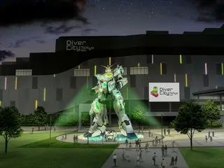 特別な冬の夜空を彩る！「ユニコーンガンダム立像」冬季限定ライトアップを2025年11月23日(日)～2026年3月6日(金)開催！