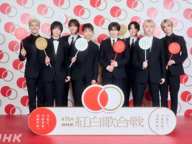 「&TEAM」、スーツを着て凛々しい姿…「紅白歌合戦がひとつの目標であり、夢でした」