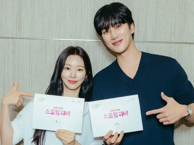 アン・ボヒョン＆イ・ジュビン、新ドラマ「スプリングフィーバー」台本読み合わせ現場を公開…ホットピンクのロマンスがやってくる