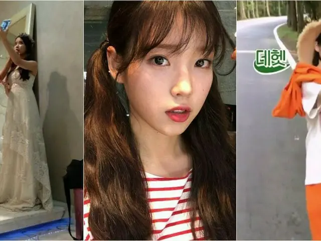 歌手IU、とっても独特な“セルカ”の撮り方が話題！