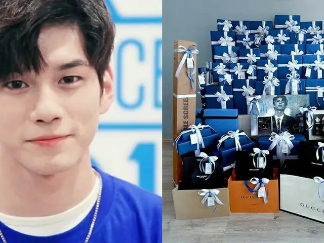 「WANNA-ONE」オン・ソンウの誕生日にたくさんのプレゼントが届いています！