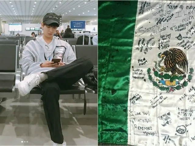 俳優イ・ジュン、メキシコから無事に帰国。現地ファンにメッセージを伝える。