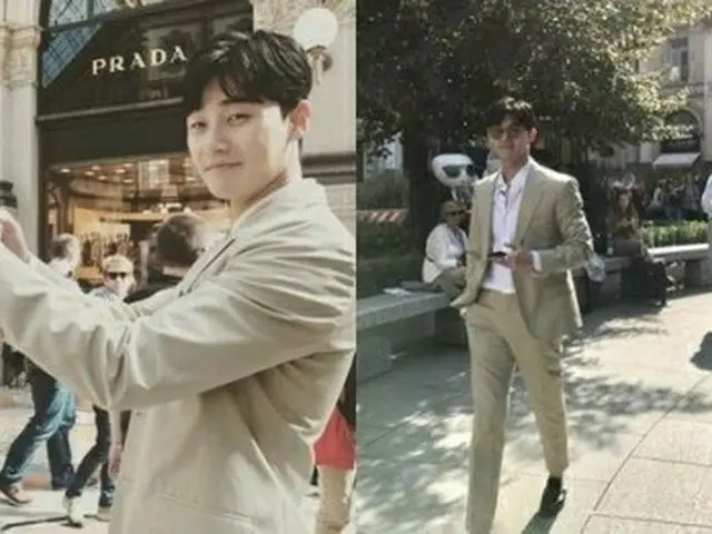 俳優パク・ソジュン、スーツ姿がマネキンのよう!?近況写真が素敵。