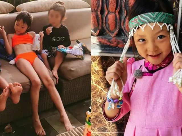 モデルSHIHOの遺伝子をしっかり受け継いだサランちゃん！脚の長さに驚愕!!!