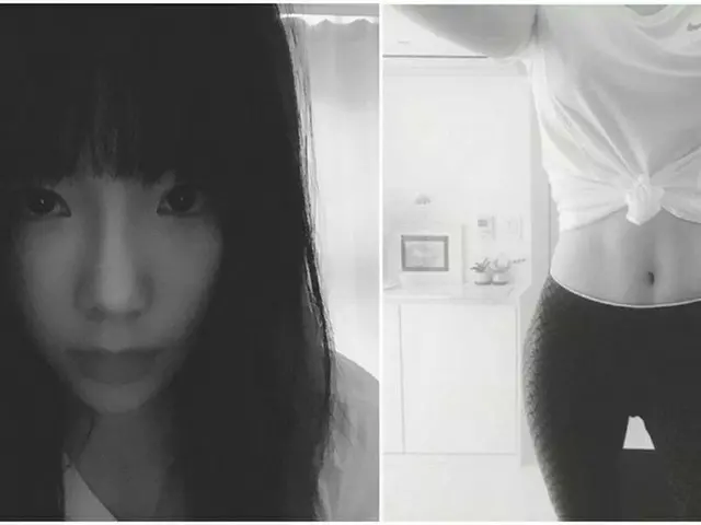 「少女時代」テヨン、美しく鍛えあげられた“11字”型腹筋を披露する！