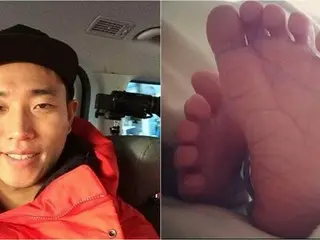 元「Leessang」ゲリが結婚から7か月でパパに!?愛息の可愛い足を大公開！