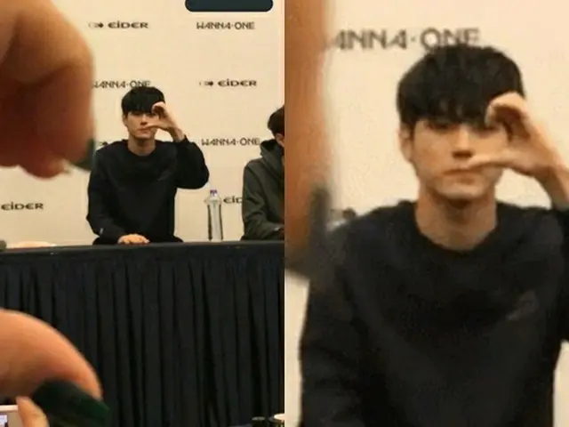 「WANNA-ONE」オン・ソンウが見せたファンサービス♪“遠くのファンも忘れません”